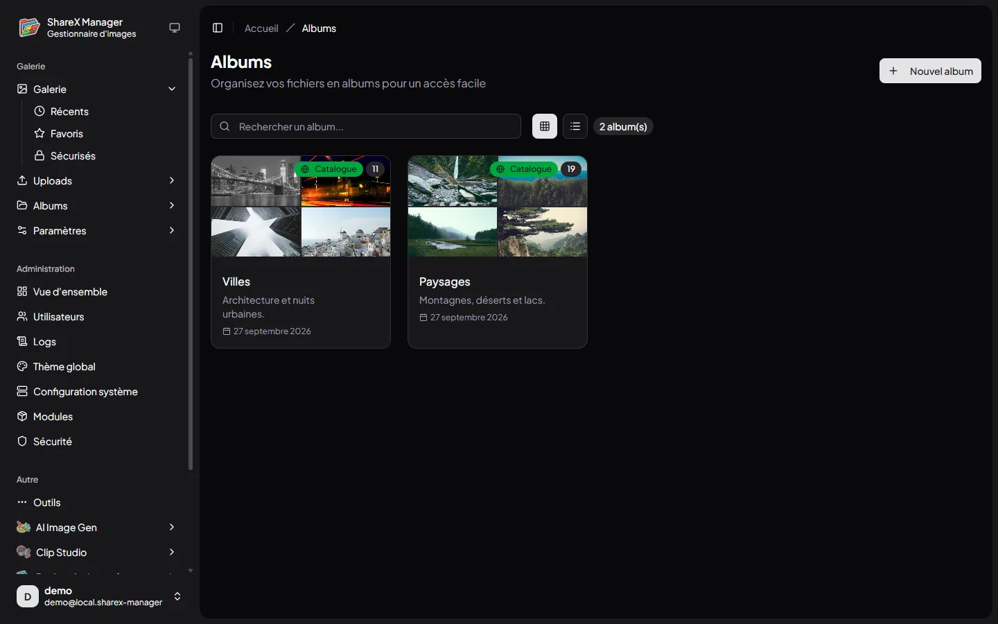 Liste des albums